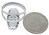 Genuine Silver Multicolor Inlay Ring Size 7-1/2 TX38108